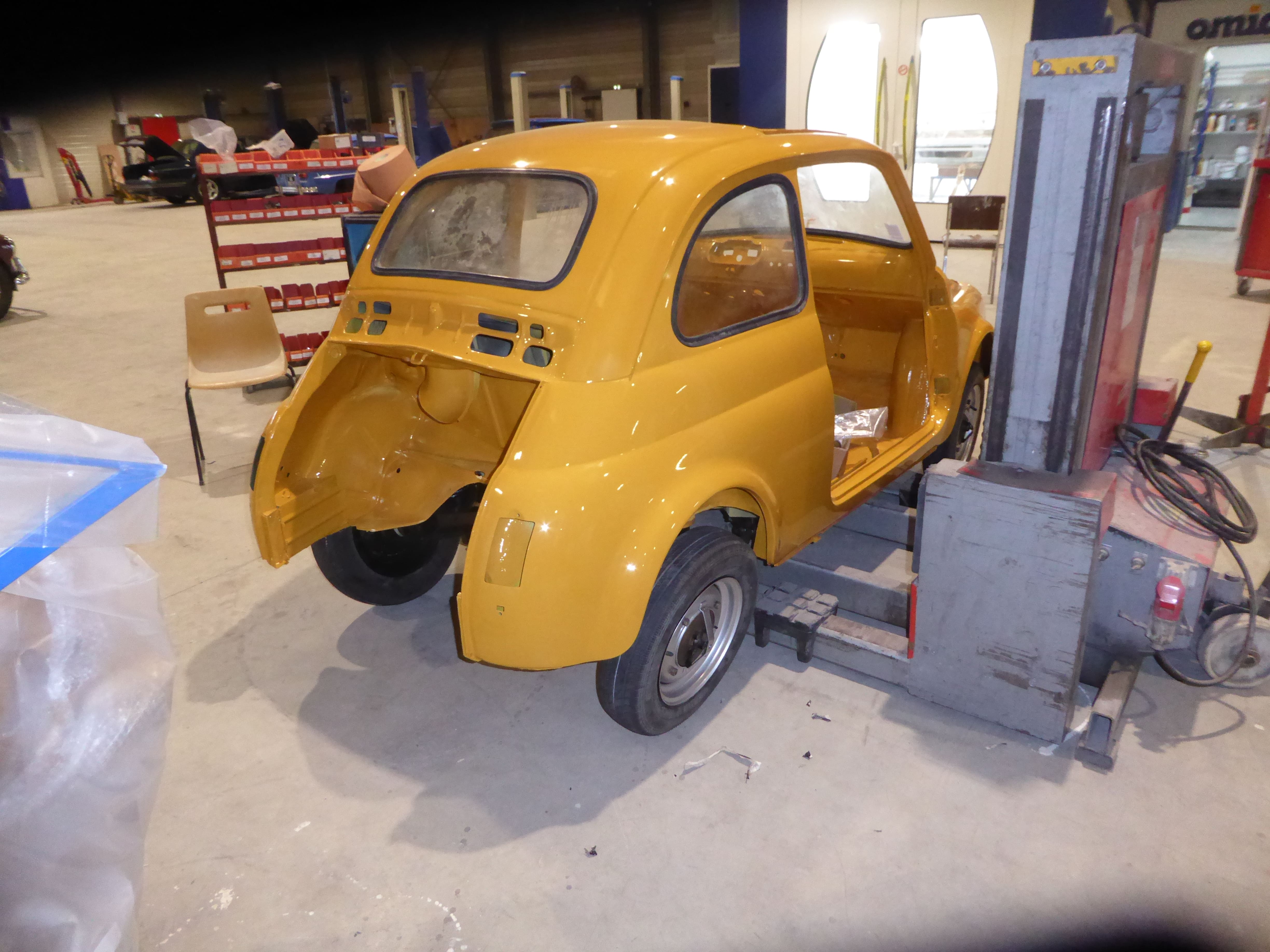 Restauration totale d'une Fiat 500 - Atelier 3V